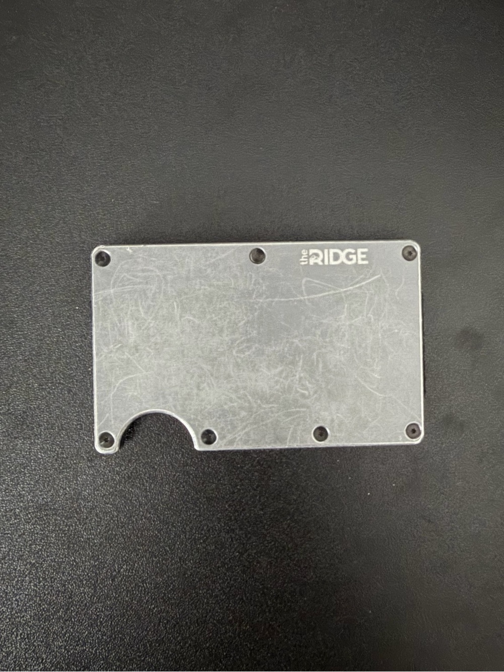 The Ridge Slim Metal Card Holder Wallet - Silver